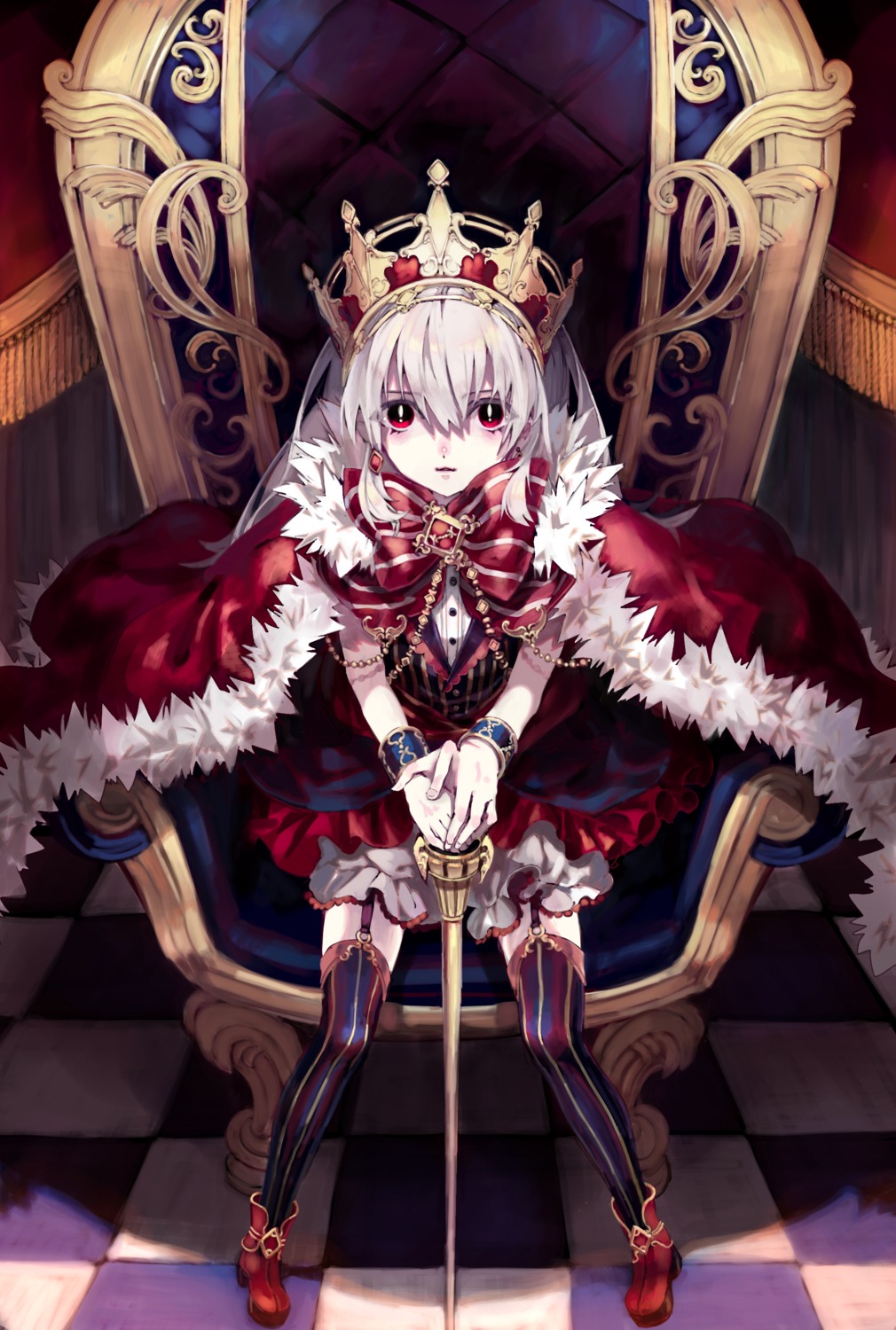 heels, shiguma, stockings, thighhighs