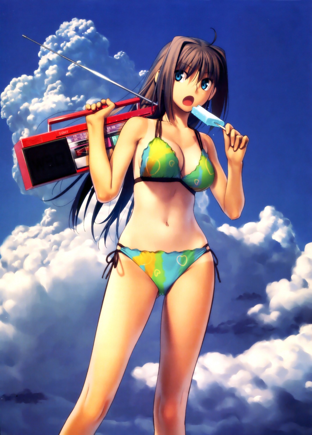 aozaki_aoko, bikini, cleavage, koyama_hirokazu, mahou_tsukai_no_yoru, swimsuits, tan_lines, type-moon