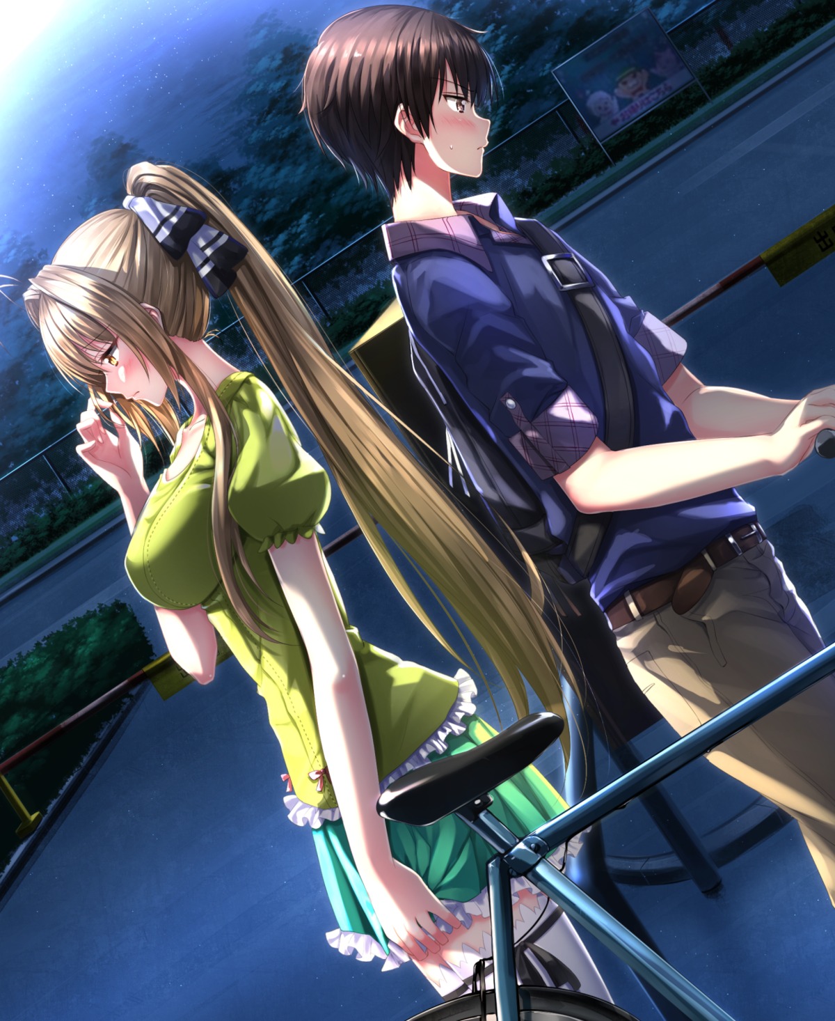 amagi_brilliant_park, kanie_seiya, sento_isuzu, swordsouls, thighhighs