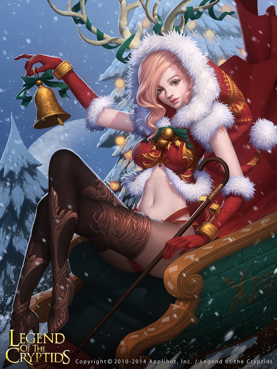 christmas, heels, horns, lange, legend_of_the_cryptids, pantsu, pantyhose, thighhighs