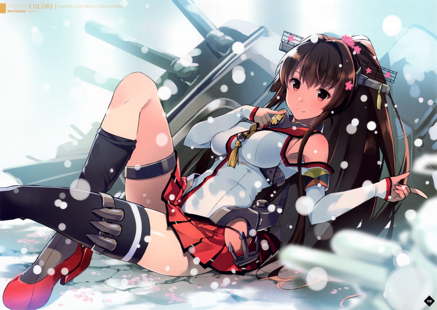 100acre, heels, kantai_collection, thighhighs, wadatsumi, yamato_(kancolle)