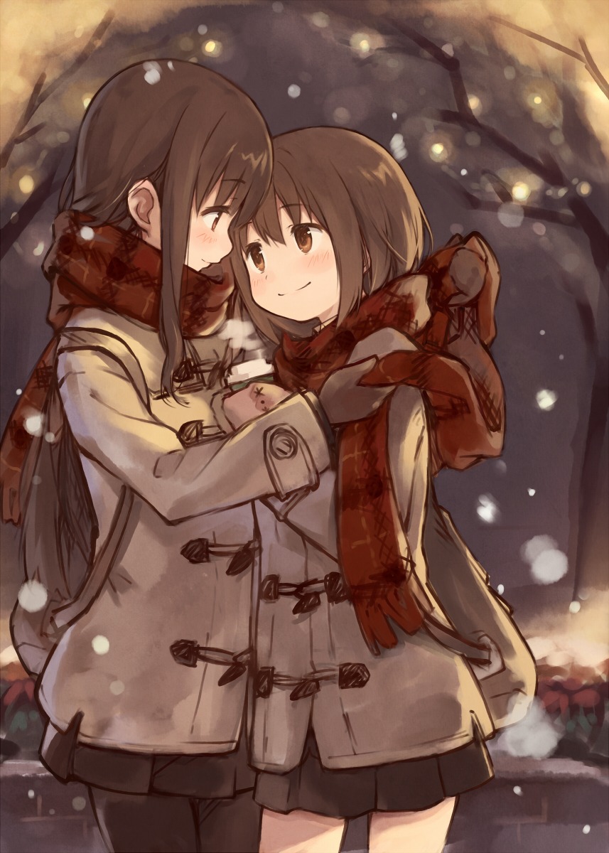 kyuri, pantyhose, seifuku, yuri