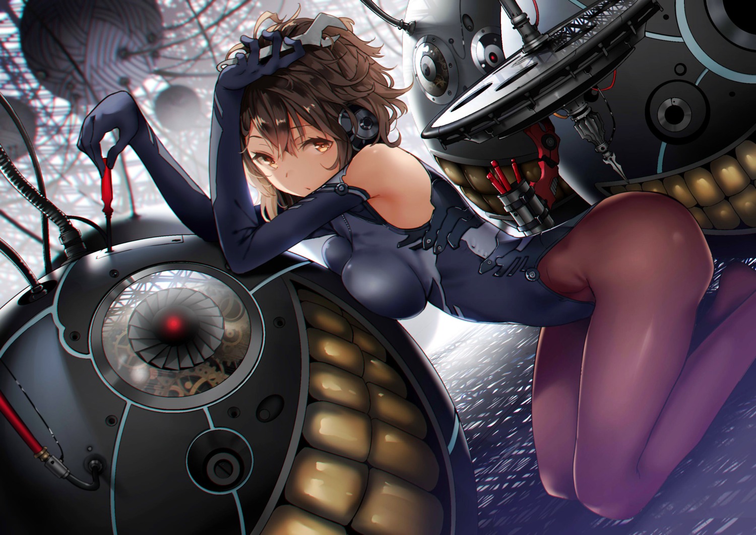 bodysuit, mecha, mogumo, pantyhose