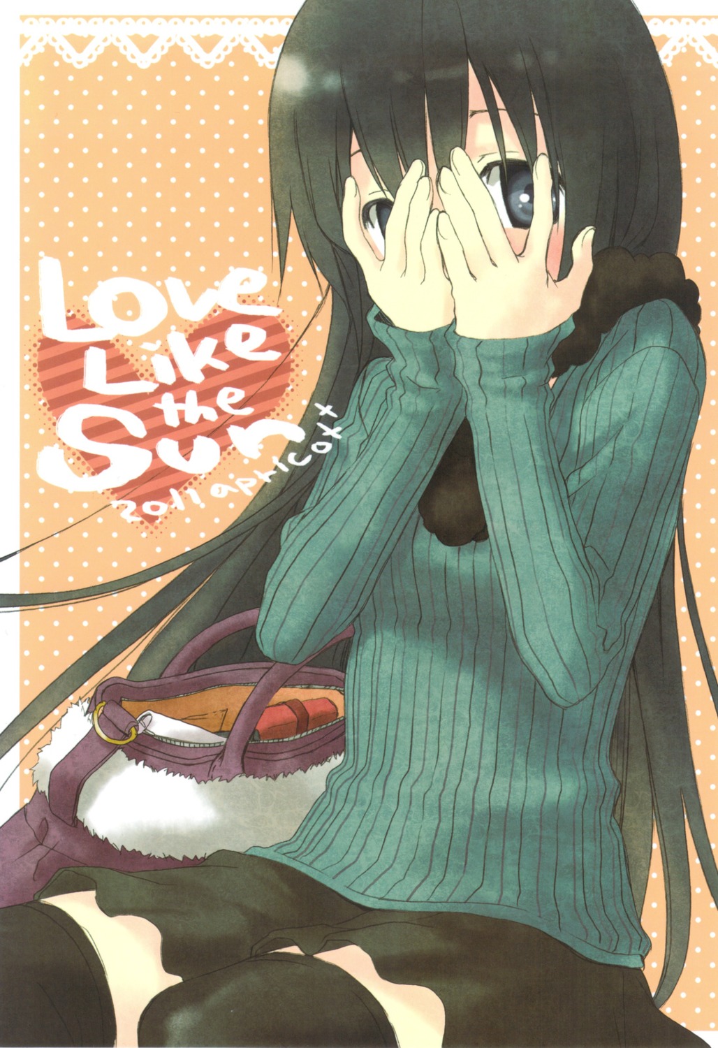 aoki_ume, apricot+, sweater, thighhighs