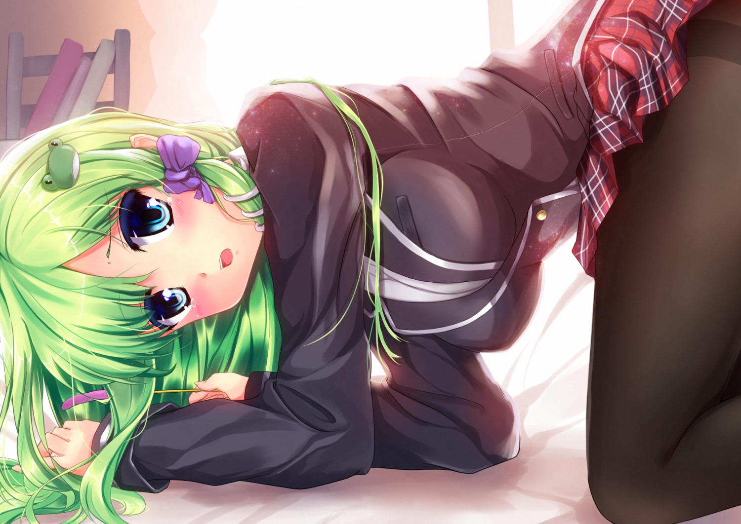 fule, kochiya_sanae, pantyhose, seifuku, touhou