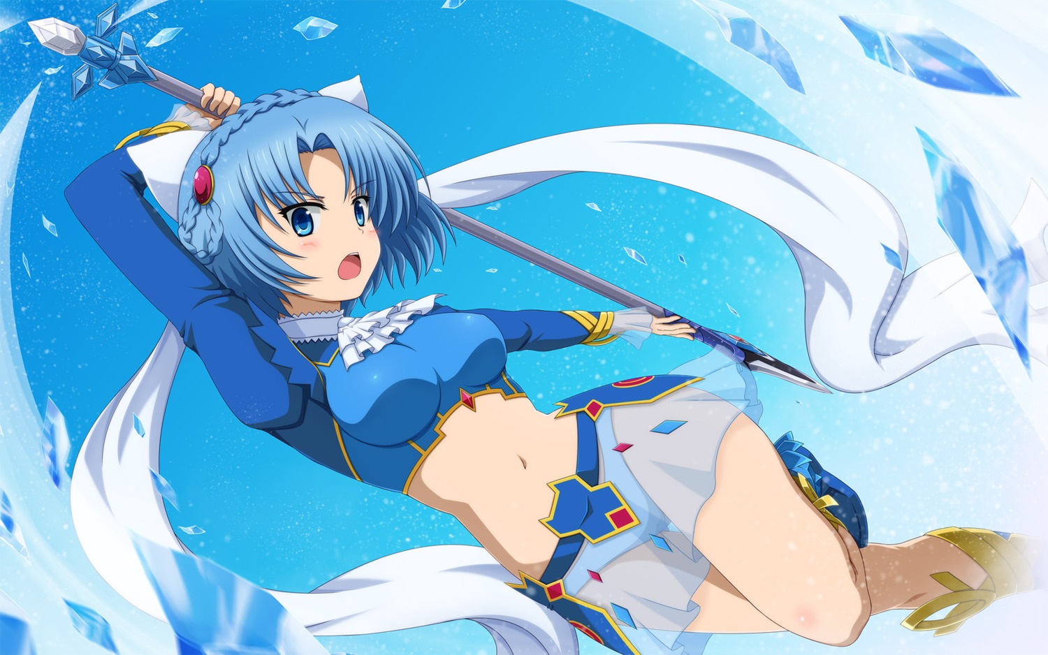 ludmila_lourie, madan_no_ou_to_vanadis, pantsu, see_through, shira-nyoro, weapon