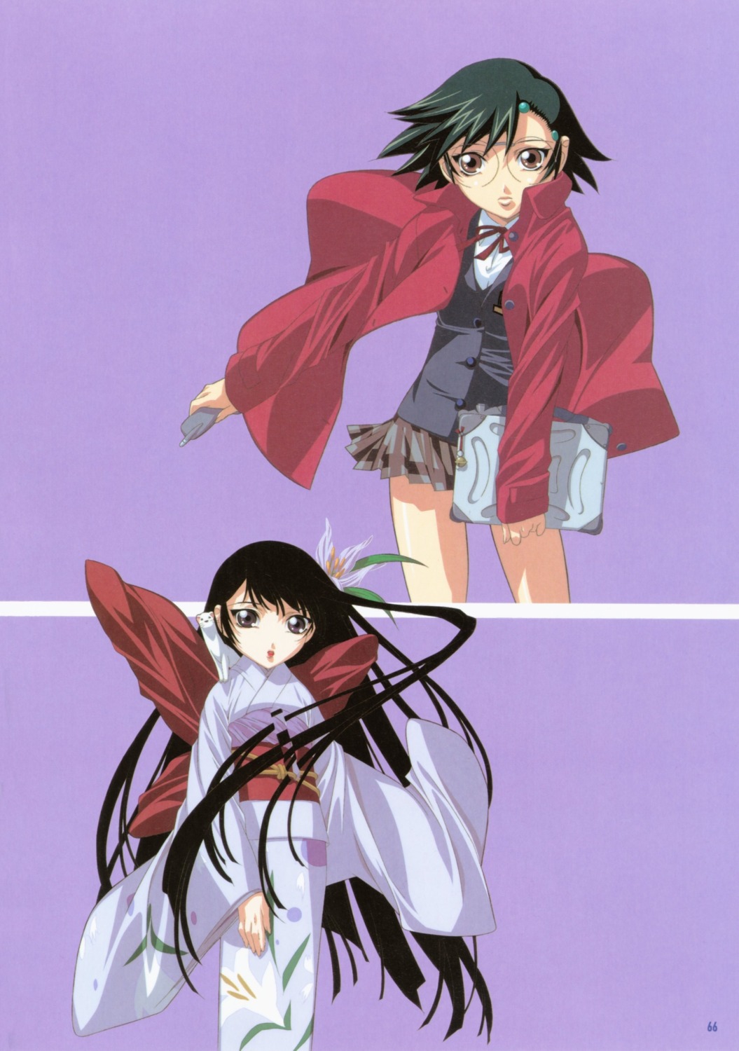 gatekeepers, gatekeepers_21, gotou_keiji, hisame_(gatekeepers), houjou_yukino, isuzu_ayane, megane