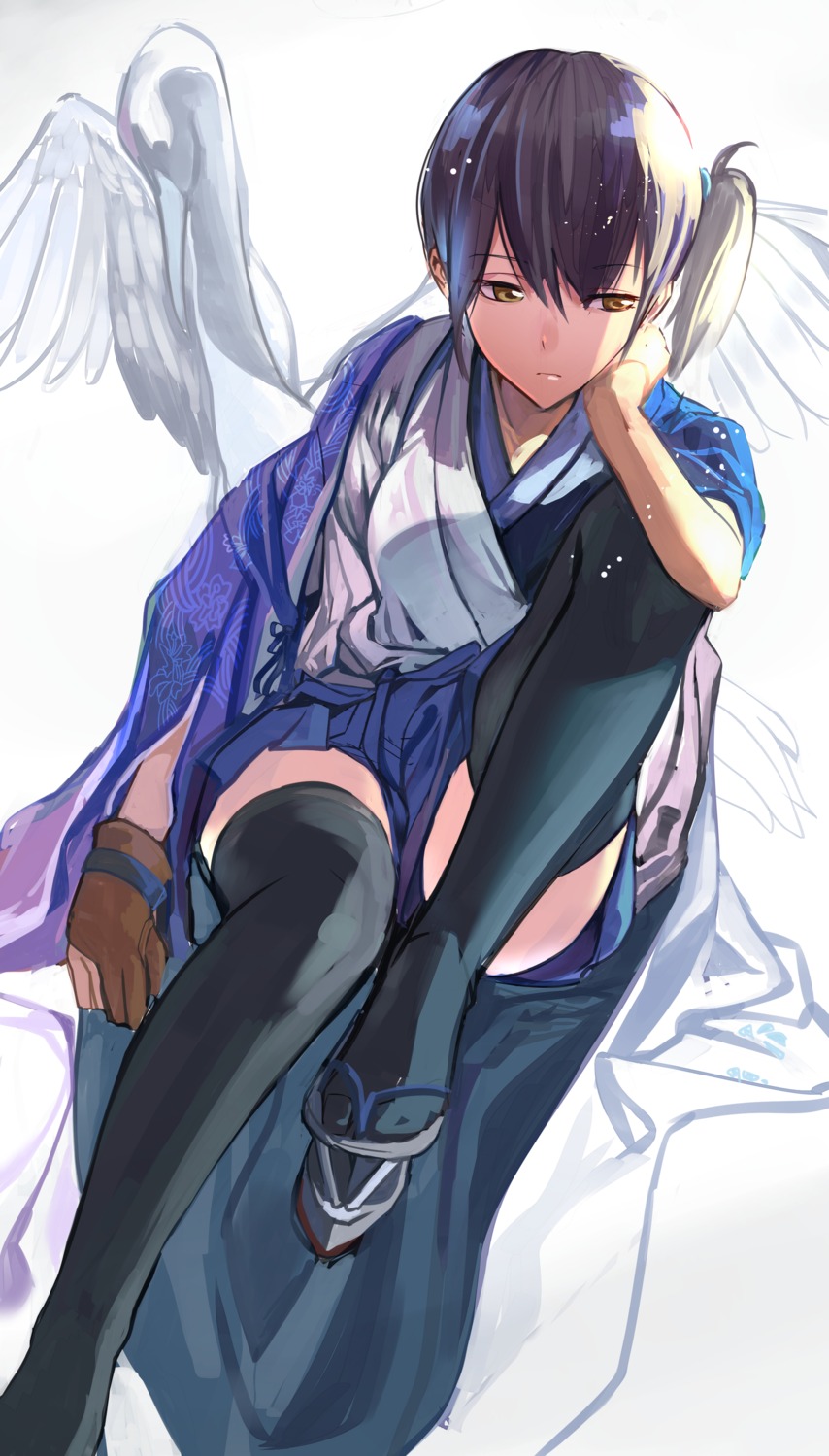 fujita_(condor), kaga_(kancolle), kantai_collection, thighhighs