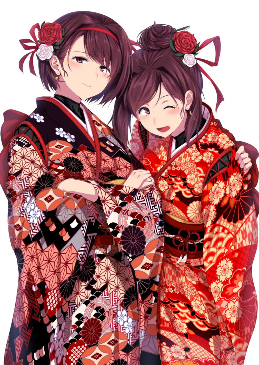 hyuuga_(kancolle), ise_(kancolle), kantai_collection, kimono, ulrich_(tagaragakuin)