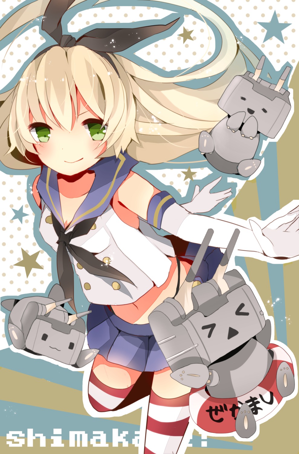 kantai_collection, kumahara, rensouhou-chan, shimakaze_(kancolle), thighhighs, thong