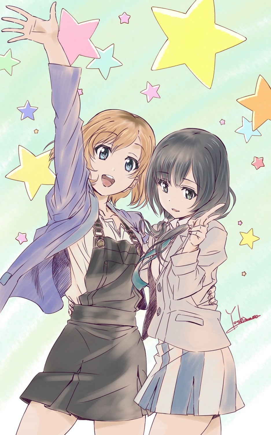 miyamori_aoi, seifuku, shirobako, yasuhara_ema, yoshinaga_masahiro