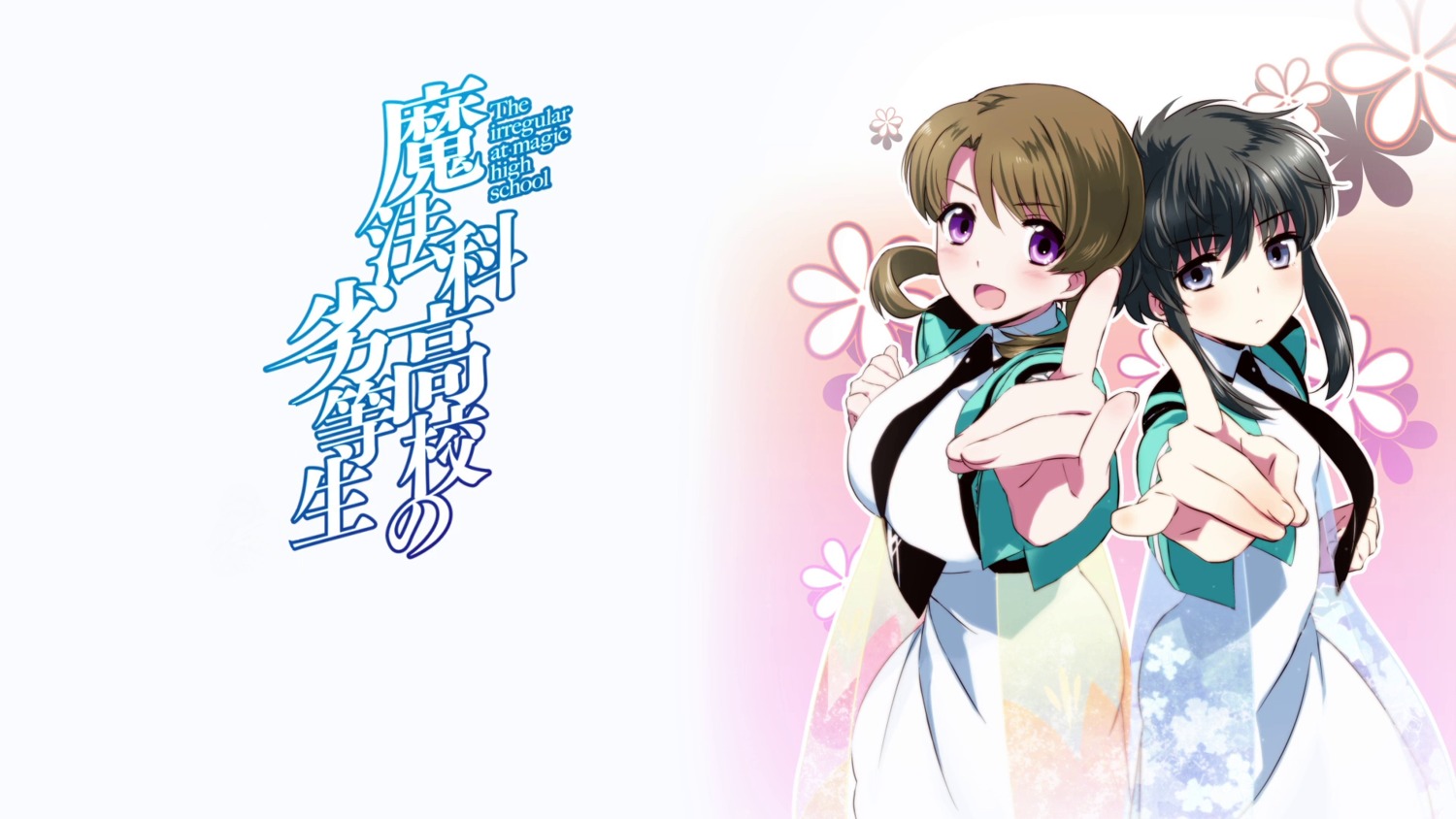 kitayama_shizuku, mahouka_koukou_no_rettousei, mitsui_honoka, seifuku, wallpaper