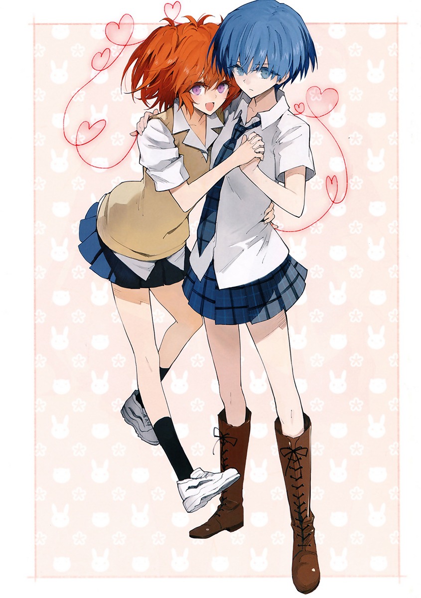 akuma_no_riddle, azuma_tokaku, ichinose_haruka, minakata_sunao, seifuku, yuri