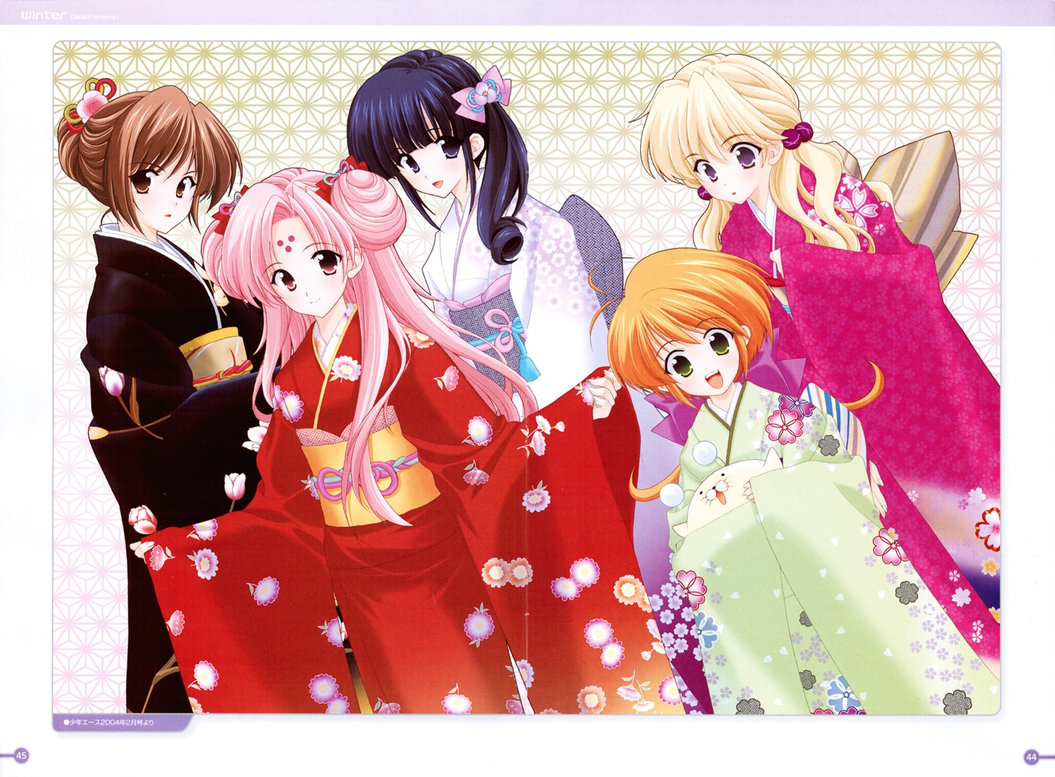 fukuyama_risa, girls_bravo, hare_nanaka_koyomi, kimono, kojima_kirie, lana_jude_tomoka, mario_kaneda, miharu_sena_kanaka