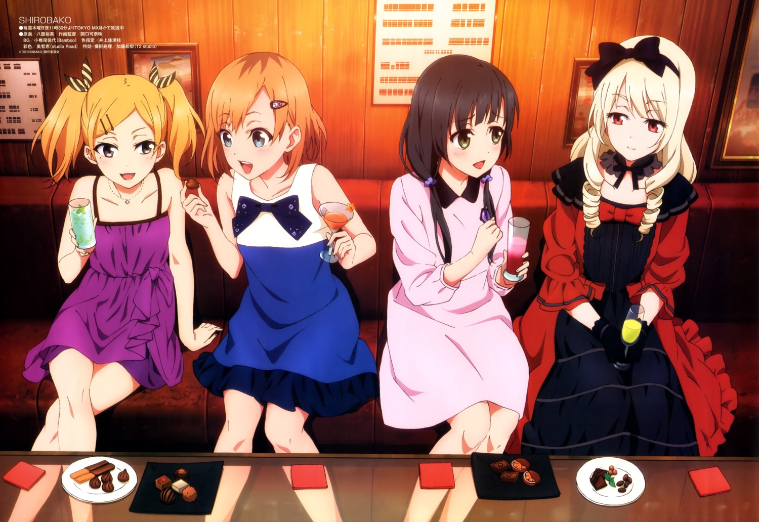 dress, gothic_lolita, lolita_fashion, miyamori_aoi, ogasawara_rinko, shirobako, yako_hiromi, yano_erika, yasuhara_ema