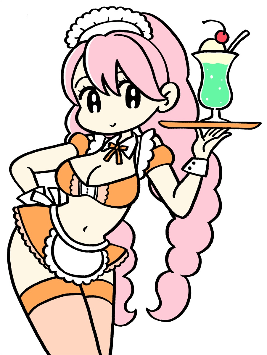 bikini_top, cleavage, conix, maid, swimsuits, thighhighs