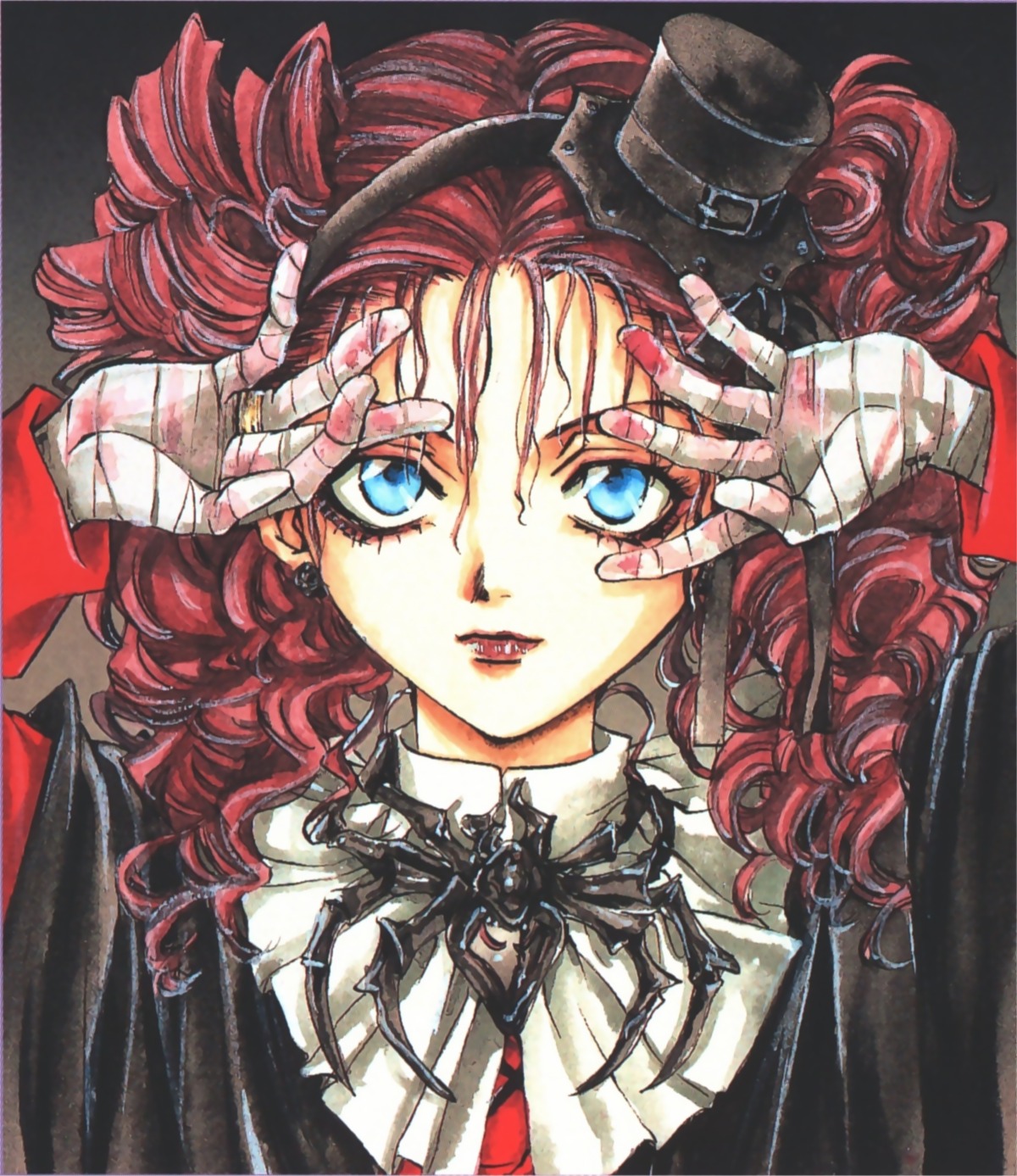 bandages, blood, cropme, godchild, gothic_lolita, hakushaku_cain_series, lolita_fashion, mikaila, yuki_kaori