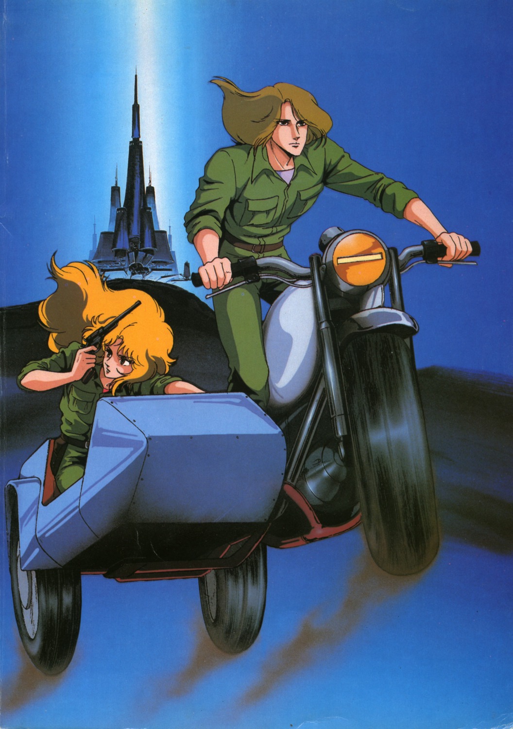 gun, leonardo_medici_bundle, mecha, motohashi_hideyuki, remy_shimada, sengoku_majin_goushougun, uniform