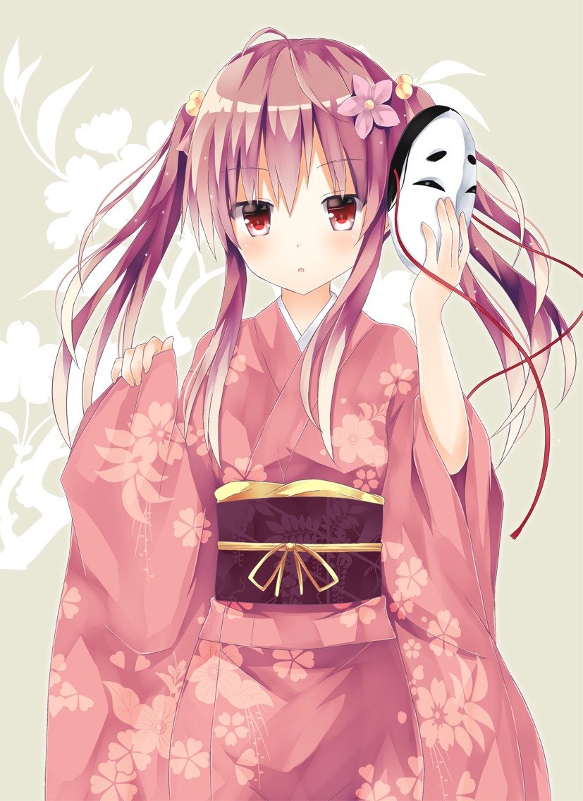 hata_no_kokoro, mizumidori, touhou, yukata