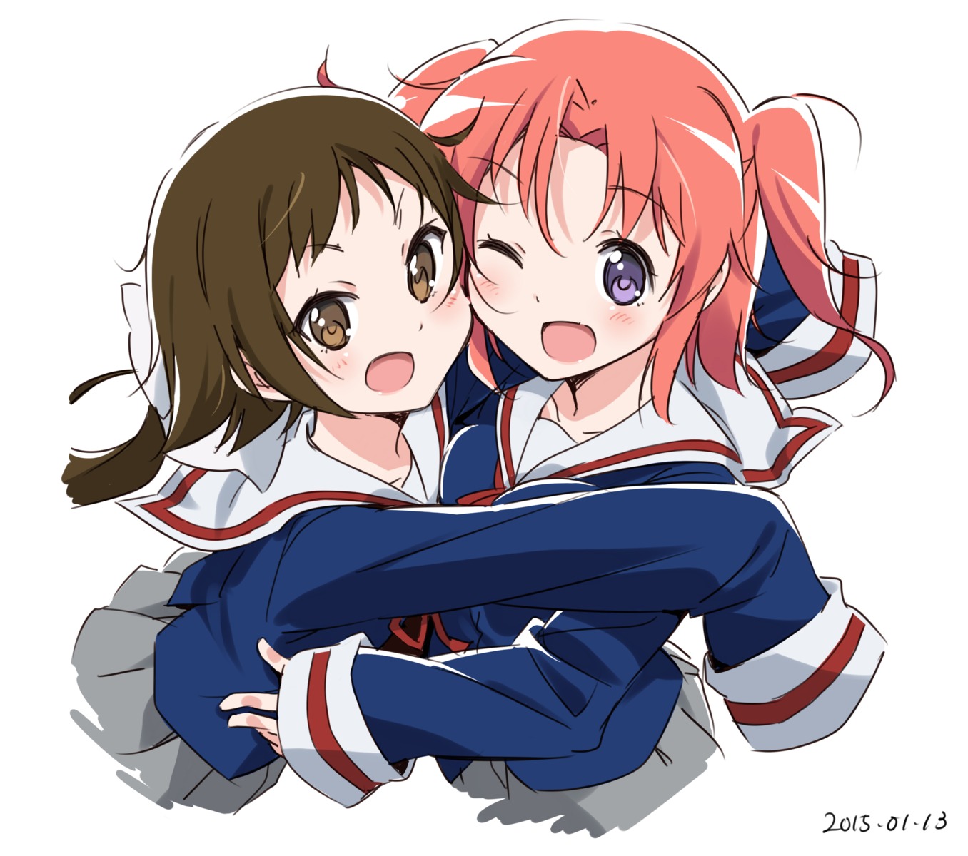 mikakunin_de_shinkoukei, mitsumine_mashiro, moso, seifuku, yonomori_kobeni