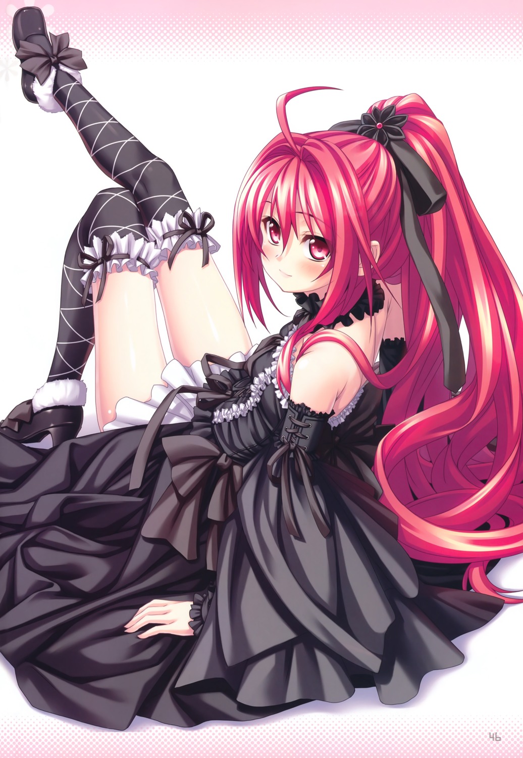 corticarte_apa_lagranges, dress, gothic_lolita, heels, kannatsuki_noboru, lolita_fashion, shinkyoku_soukai_polyphonica, thighhighs