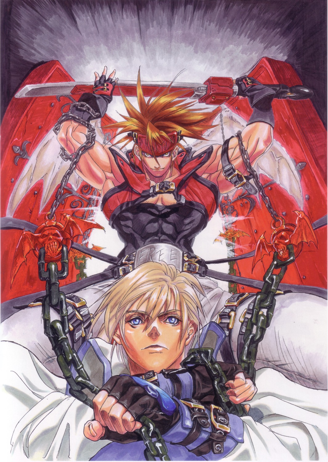 guilty_gear, ky_kiske, male, sol_badguy