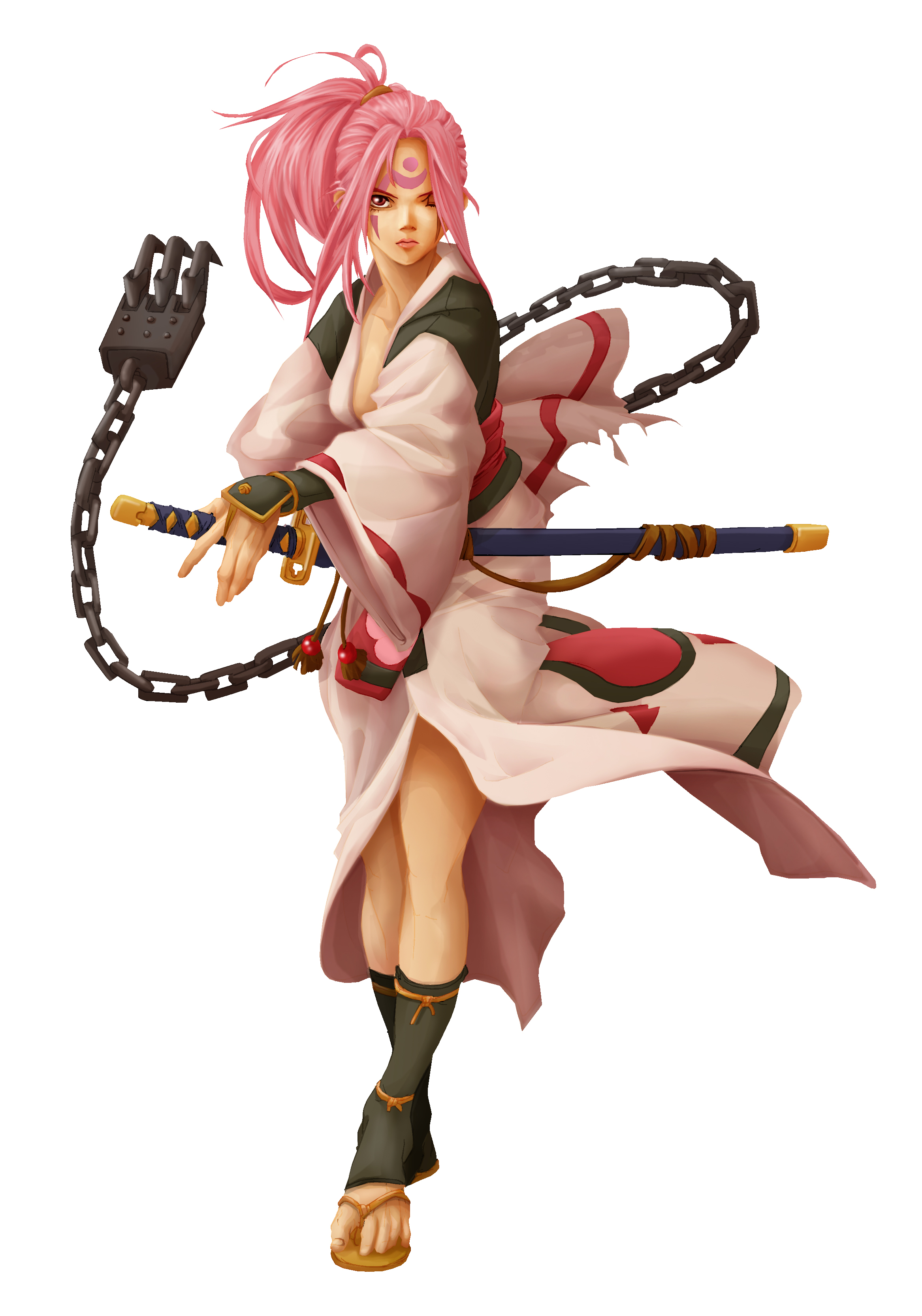 baiken, guilty_gear, guilty_gear_xx, japanese_clothes, kimono, sword, weapon