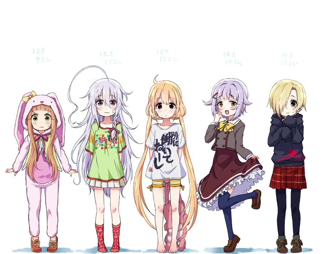 bike_shorts, futaba_anzu, hoshi_shouko, ichihara_nina, kingin, koshimizu_sachiko, pantyhose, seifuku