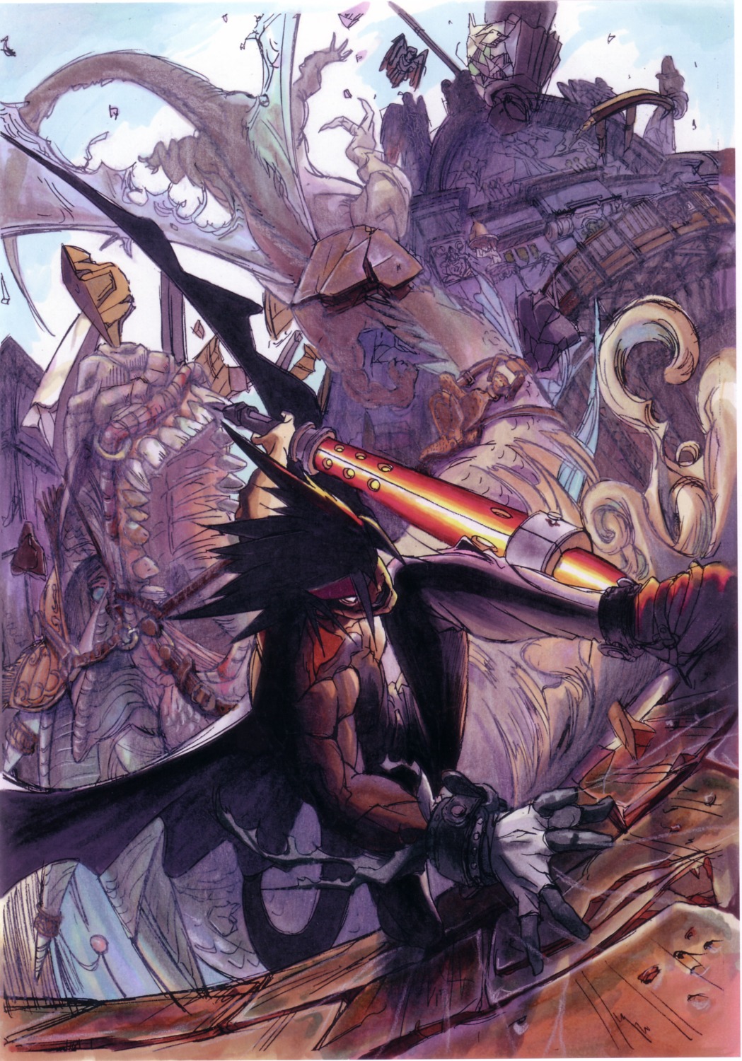guilty_gear, male, sol_badguy
