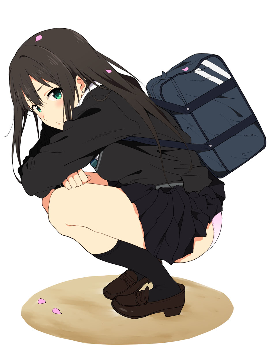 ass, endou_yoshiki, jpeg_artifacts, pantsu, seifuku, shibuya_rin, the_idolm@ster, the_idolm@ster_cinderella_girls