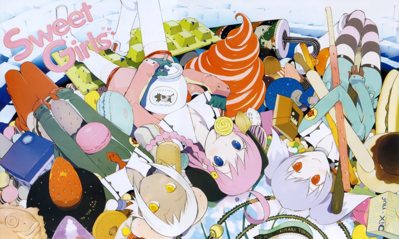 diebuster, lal'c_melk_mark, nono, okama, tycho_science, wallpaper