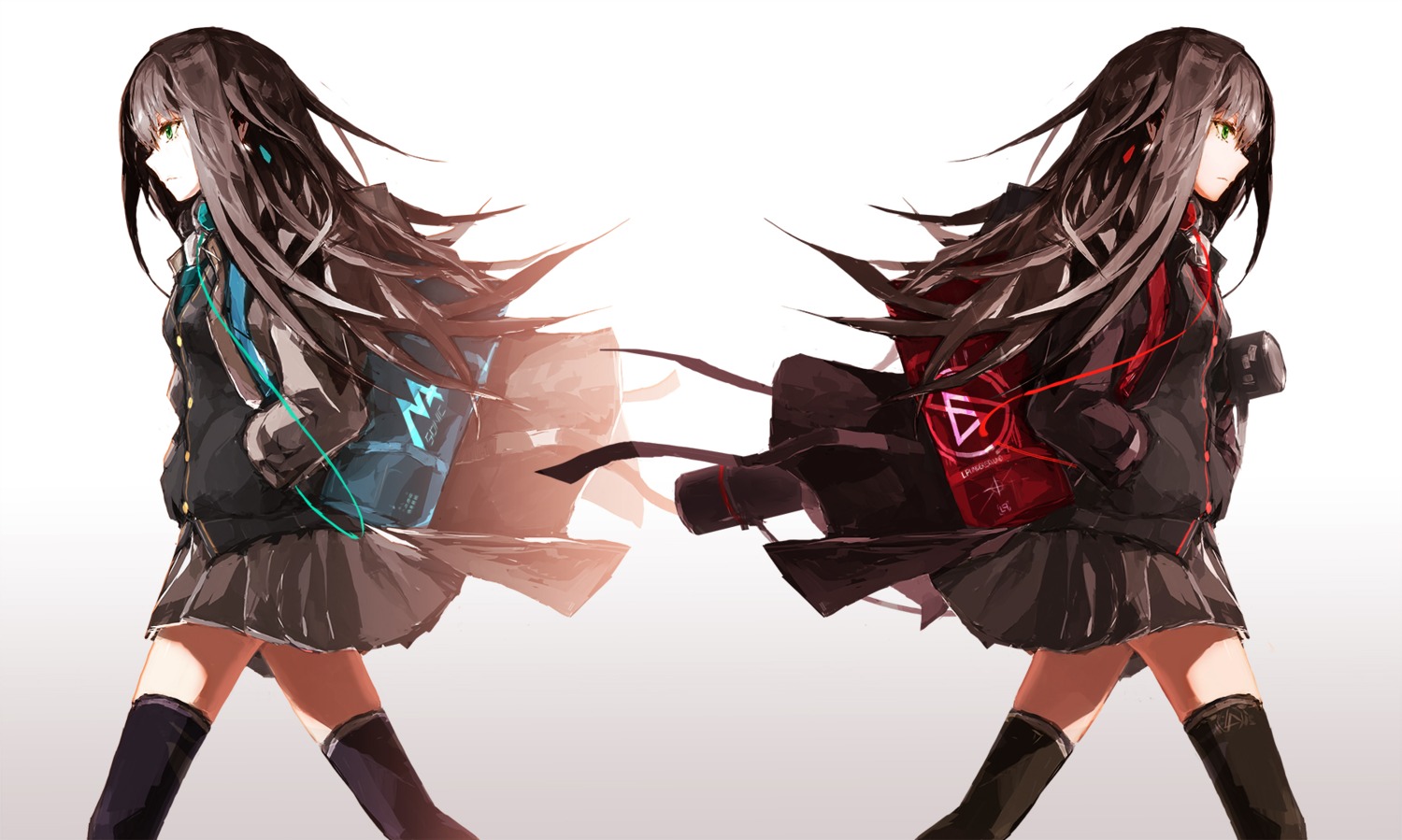 headphones, lowlight_kirilenko, seifuku, shibuya_rin, the_idolm@ster, the_idolm@ster_cinderella_girls, thighhighs
