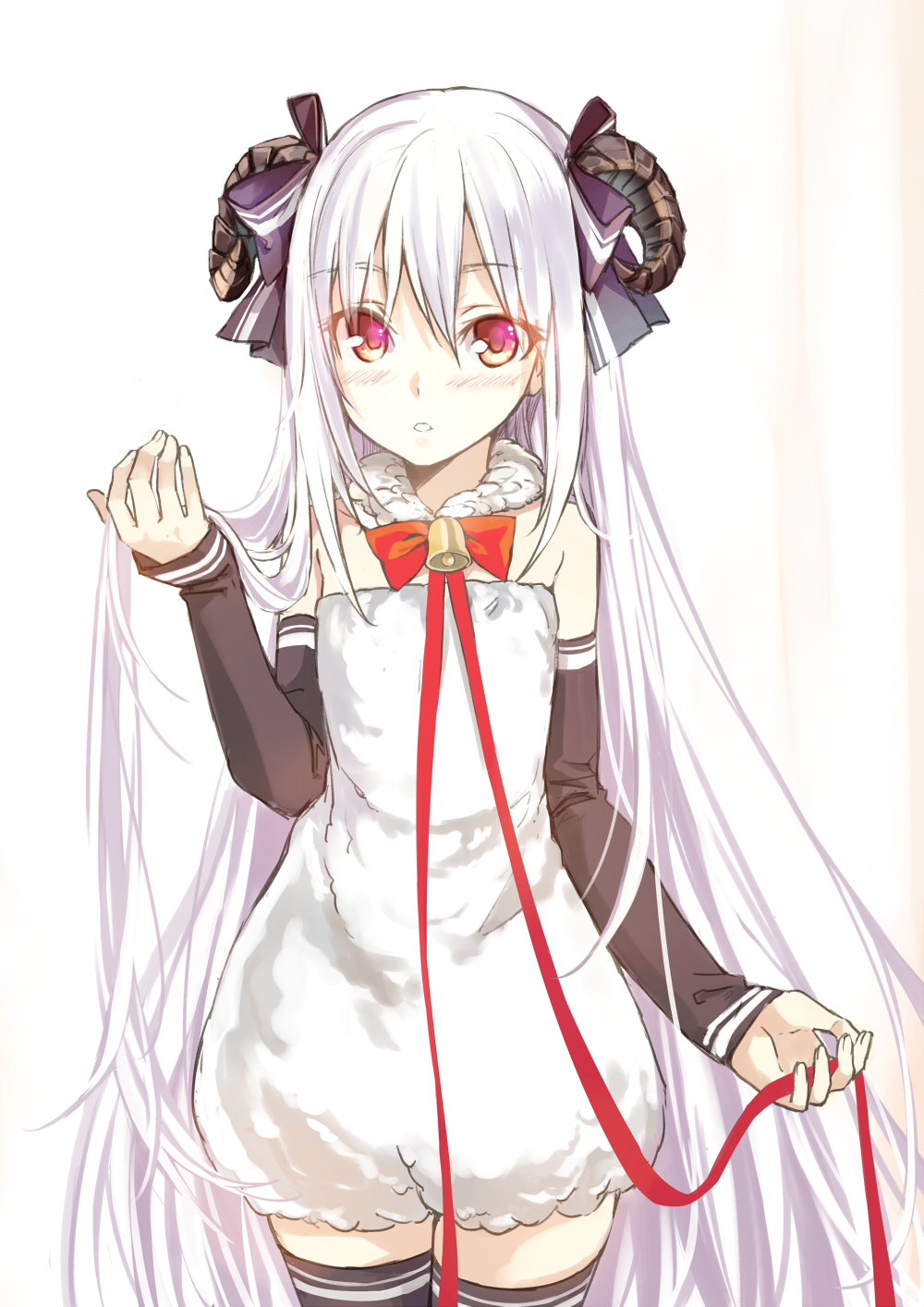 hika_(cross-angel), horns, thighhighs
