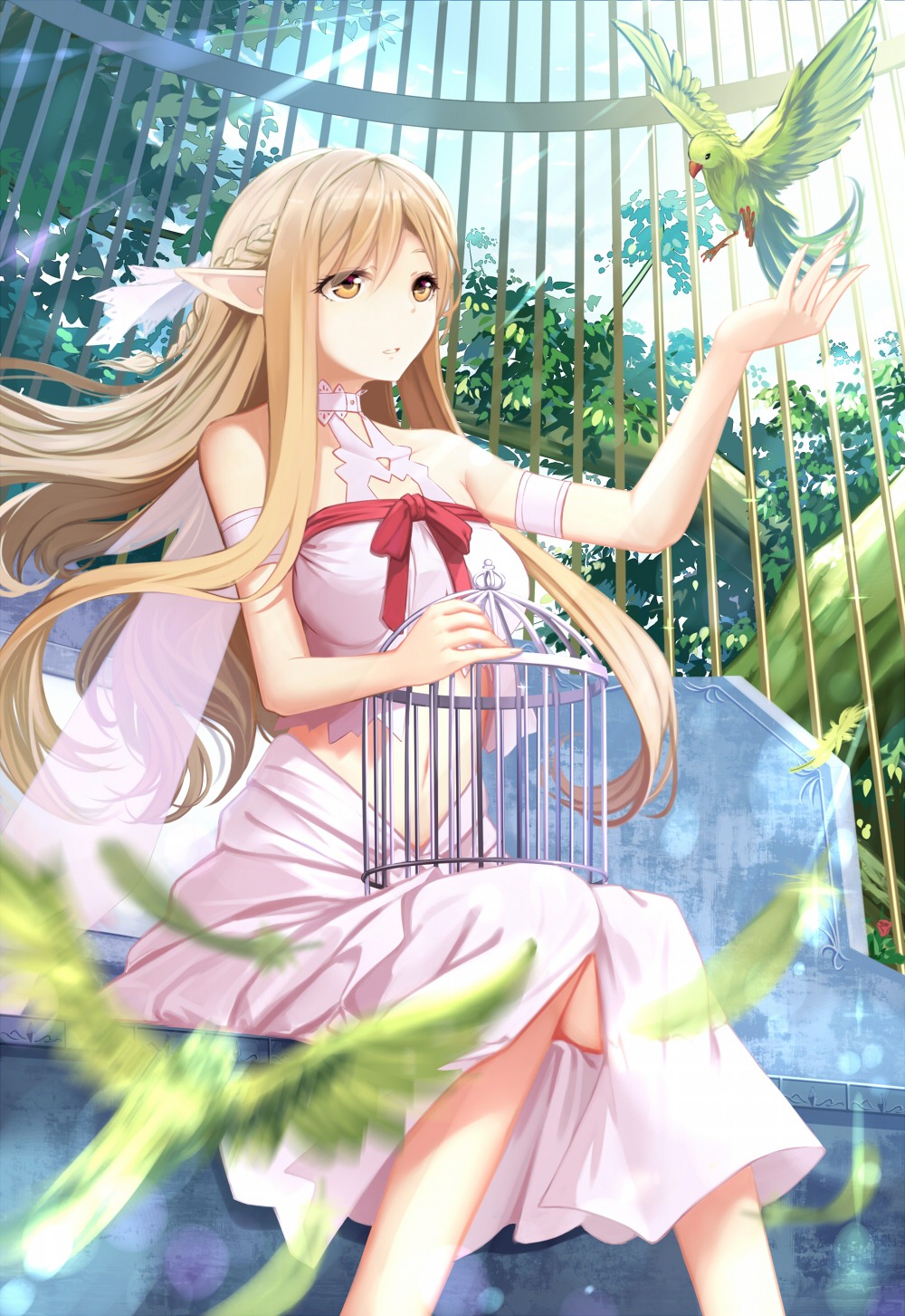 alfheim_online, asuna_(titania), cloudy.r, pointy_ears, sword_art_online