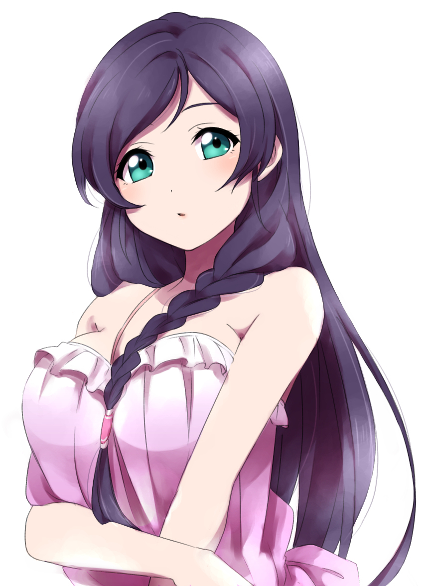 cleavage, dress, love_live!, love_live!_(series), sekina, toujou_nozomi
