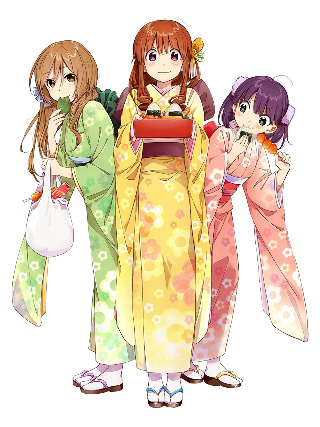 kawai_makoto, kimono, koufuku_graffiti, machiko_ryou, morino_kirin, shiina_(koufuku_graffiti)