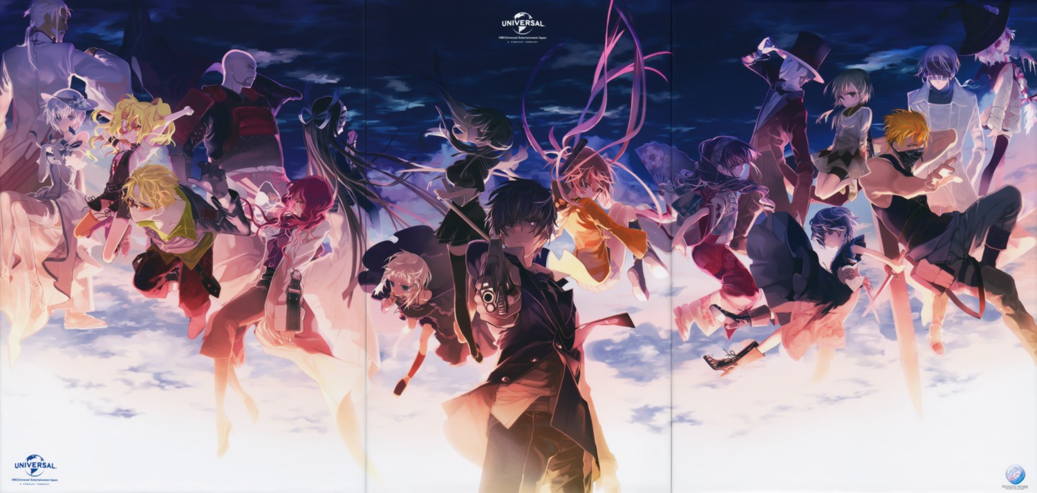 aihara_enju, armor, bike_shorts, black_bullet, crease, dress, fixme, gun, heels, hiruko_kagetane, hiruko_kohina, ikuma_shougen, katagiri_tamaki, katagiri_yuzuki, megane, satomi_rentarou, senju_kayo, sword, tendou_kisara, thighhighs, tina_sprout, ukai_saki, wallpaper, weapon, witch, yukata