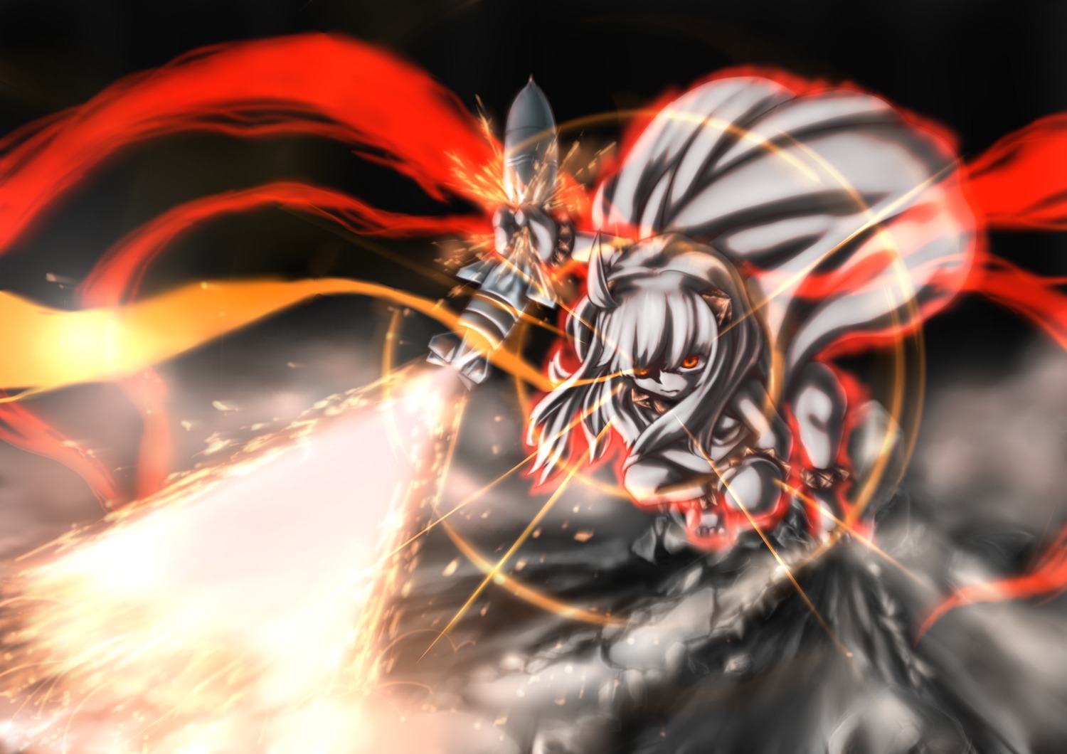 dress, kantai_collection, northern_ocean_hime, squarevr