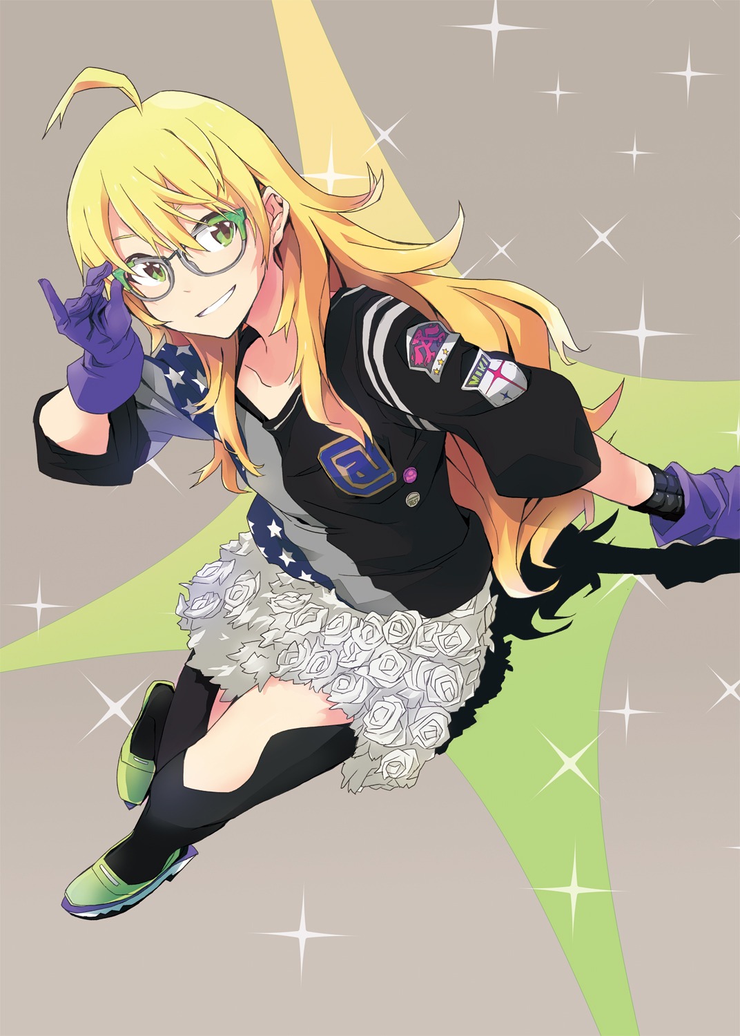 heels, hoshii_miki, megane, pantyhose, the_idolm@ster, yoshito