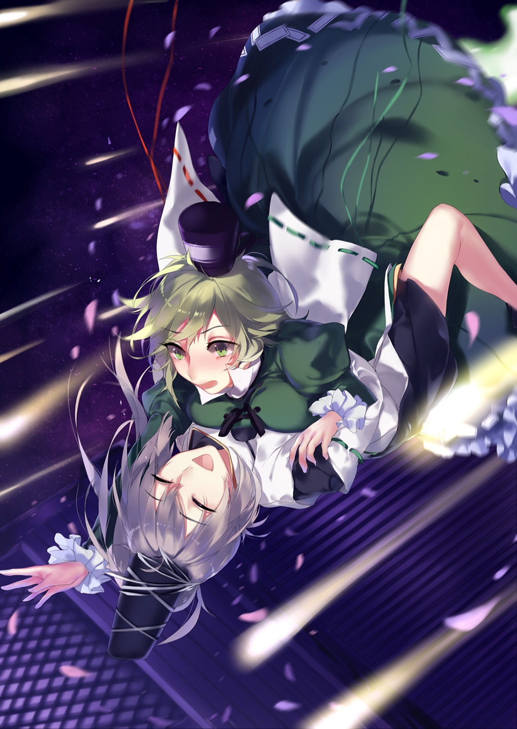hug, mononobe_no_futo, soga_no_tojiko, touhou