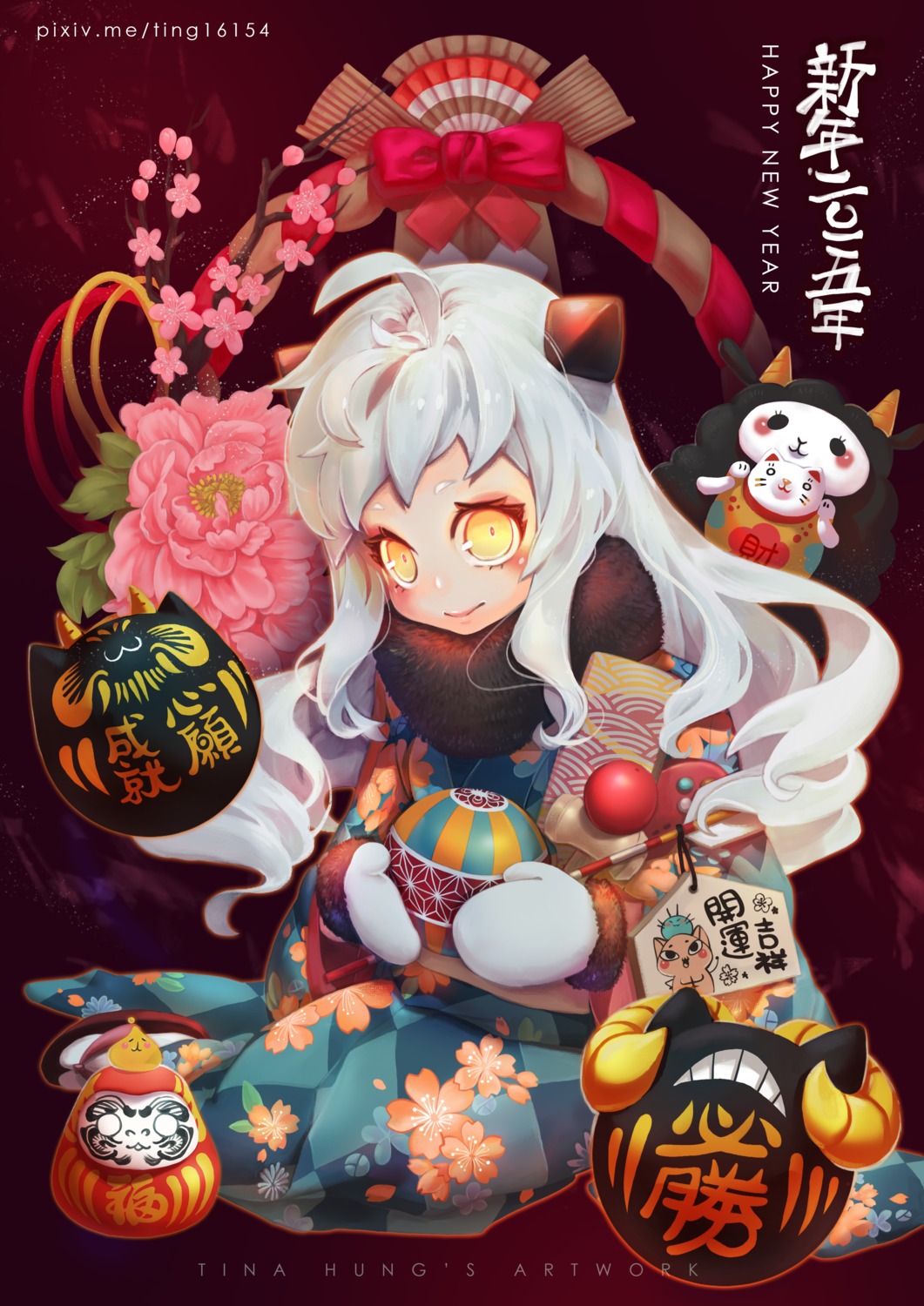 kantai_collection, kimono, northern_ocean_hime, tina_hung