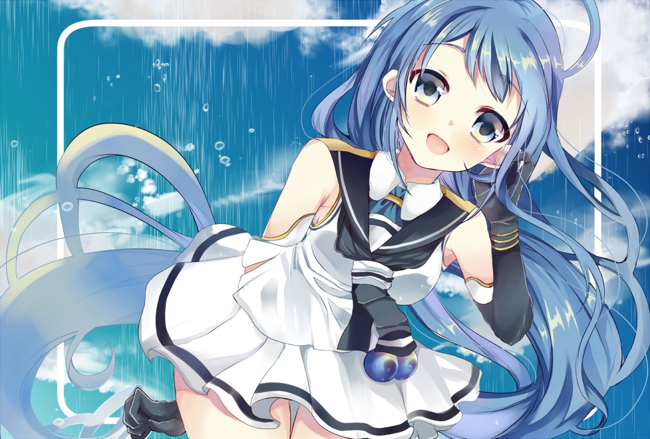 ikuchi, kantai_collection, samidare_(kancolle), seifuku