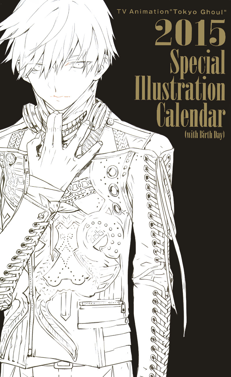 kaneki_ken, line_art, male, nishihara_isao, tokyo_ghoul