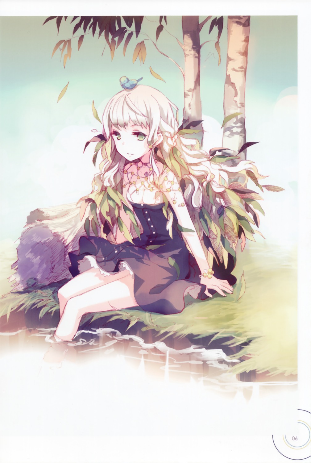 cleavage, dress, h2so4, island_of_horizon, wet