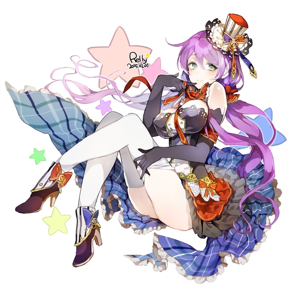 dress, heels, love_live!, love_live!_(series), relly, thighhighs, toujou_nozomi