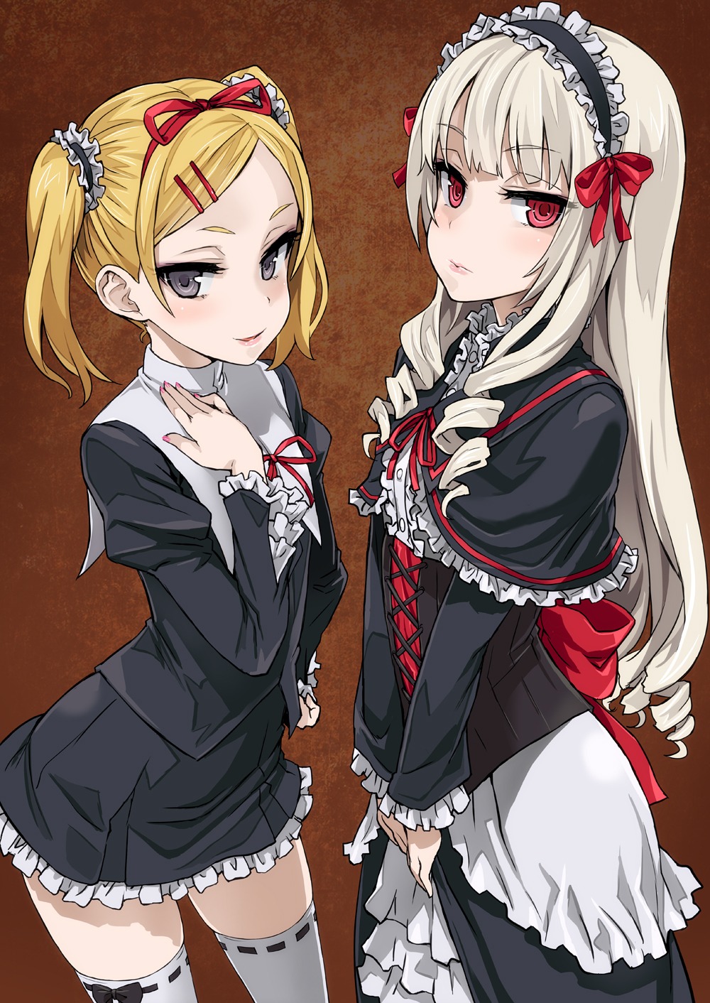 asanagi, dress, gothic_lolita, lolita_fashion, ogasawara_rinko, shirobako, thighhighs, yano_erika