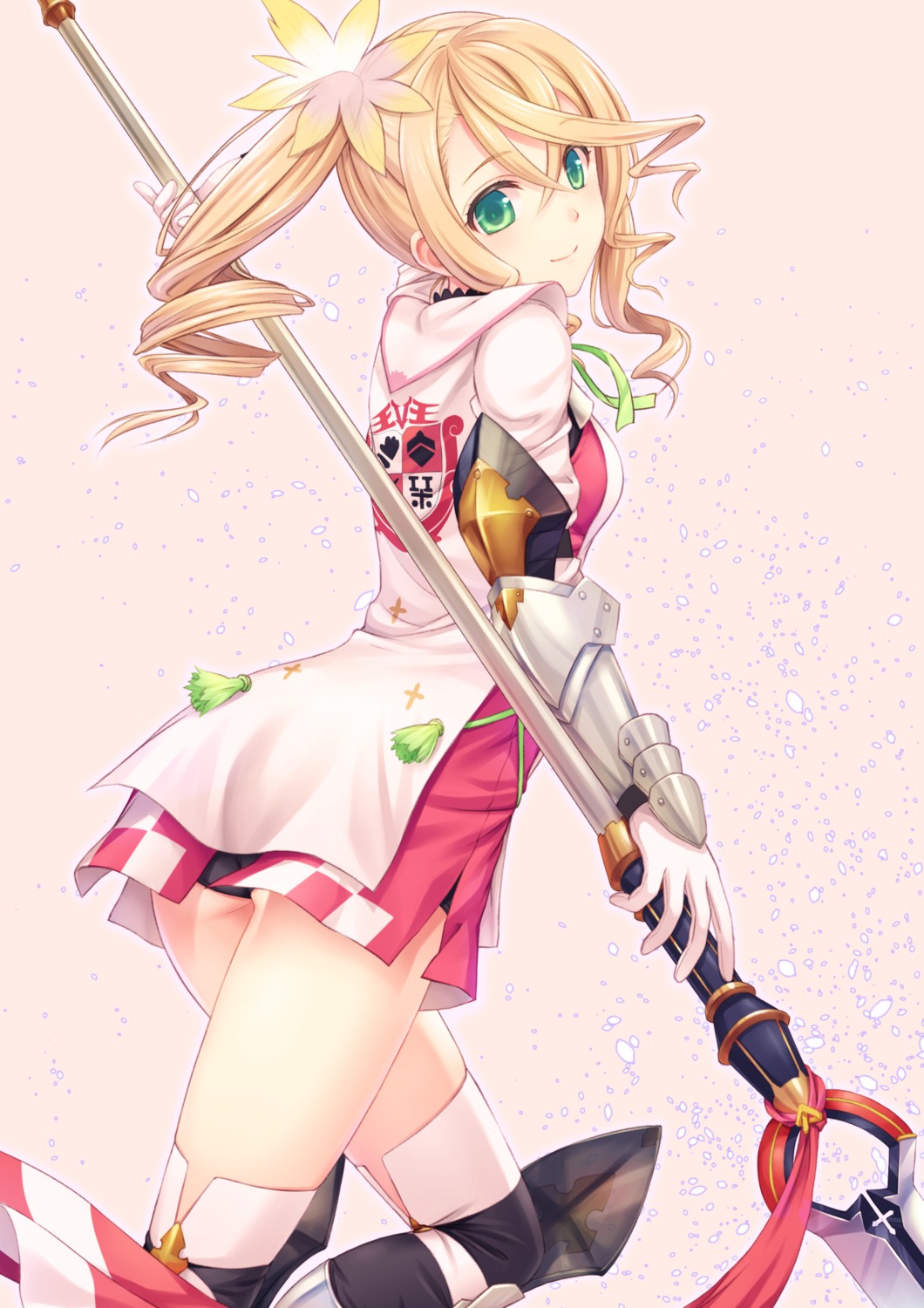alisha, armor, ass, dress, n.g., pantsu, tales_of, tales_of_zestiria, thighhighs, weapon