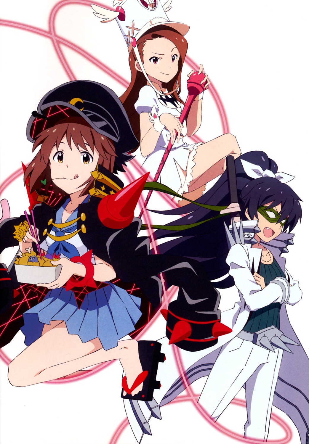 cosplay, dress, ganaha_hibiki, hagiwara_yukiho, jakuzure_nonon, kill_la_kill, mankanshoku_mako, minase_iori