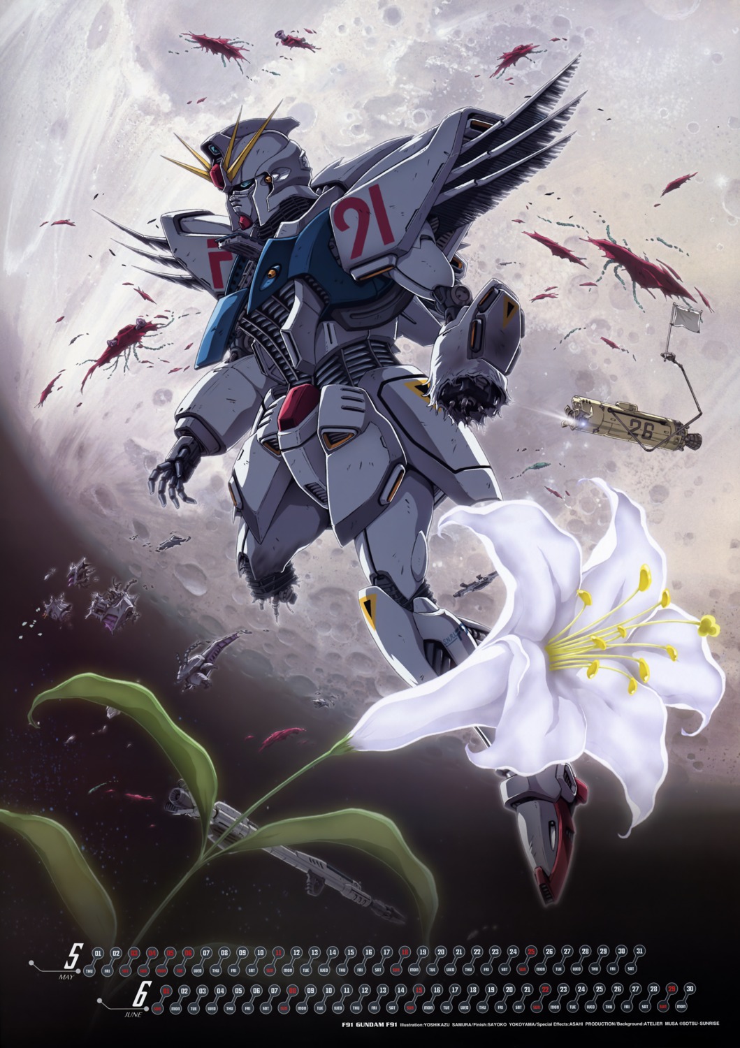 gundam, gundam_f91, mecha, samura_yoshikazu
