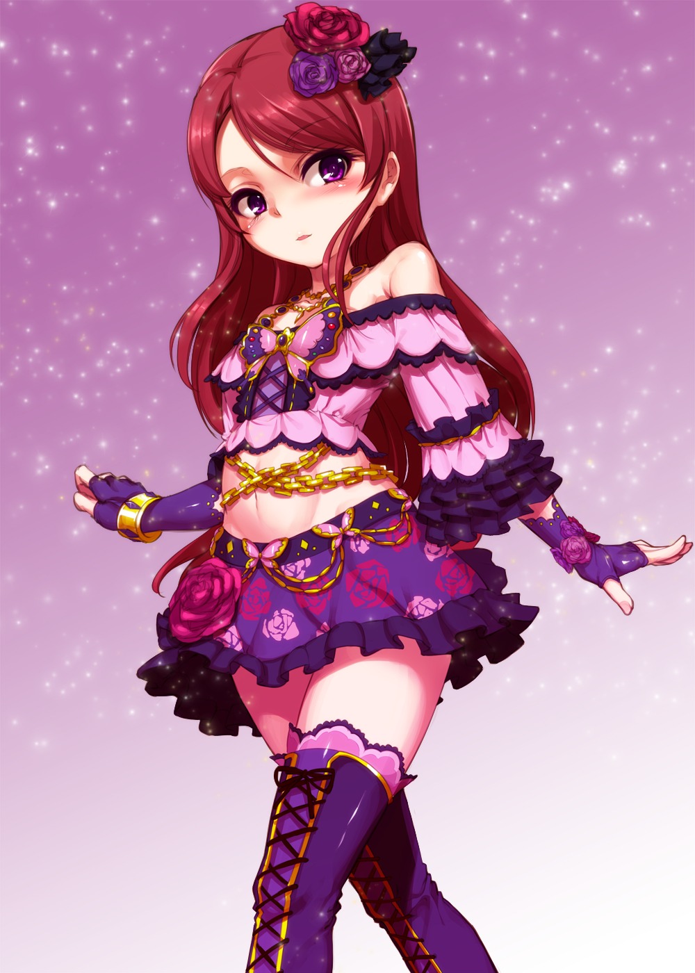 aikatsu!, harigane_shinshi, shibuki_ran, thighhighs